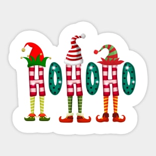 Ho Ho Ho christmas elf for merry christmas Sticker